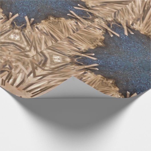 Papier Cadeau Blue Kaleidoscope Star Wicker Arrière - plan (Coin)