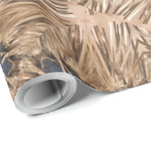 Papier Cadeau Blue Kaleidoscope Star Wicker Arrière - plan (Coin rond)