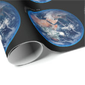 Papier Cadeau Blue Marble Earth, 2014 Photo satellite (Coin rond)