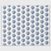 Papier Cadeau Blue Ocean Shells Birthday (Plat)