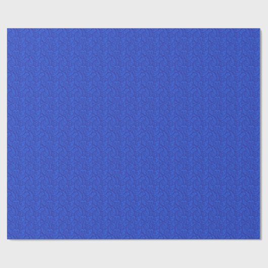 Papier Cadeau Blue Paisley (Plat)