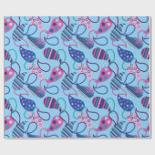 Papier Cadeau Blue Paisley (Plat)