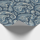 Papier Cadeau Blue Paisley (Coin)