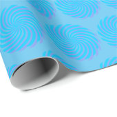 Papier Cadeau Blue Pastel rose Abstrait (Coin rond)