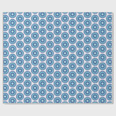 Papier Cadeau Blue Retro (Plat)