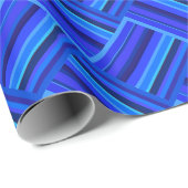 Papier Cadeau Blue stripes (Coin rond)