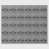 Papier Cadeau Blue Swans Must Be Love (Plat)