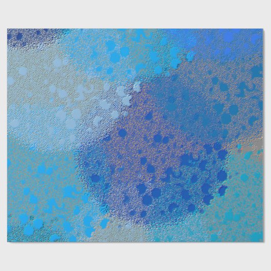 PAPIER CADEAU BLUE TEXTURED ABSTRACT PATTERN (Plat)