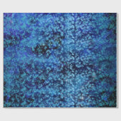 Papier Cadeau Blue Turquoise Stars Galaxy Startled Confetti (Plat)