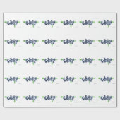 Papier Cadeau Blueberries fruits cuisine aquarelle nourriture mo (Plat)