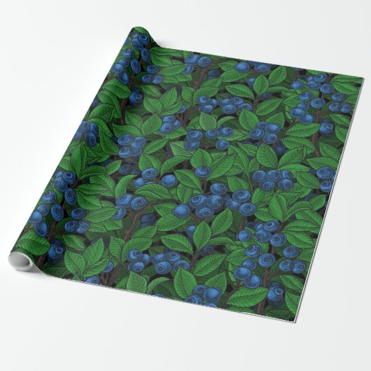 Papier Cadeau Blueberry (Déroulé)