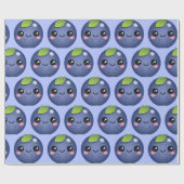 Papier Cadeau Blueberry de Kawaii (Plat)