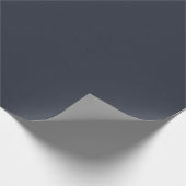 Papier Cadeau Blueberry Indigo couleur solide impression, noir b (Coin)