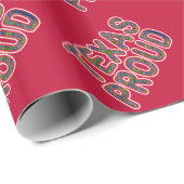 Papier Cadeau Bluebonnet Texas Fier (Coin rond)