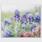 Papier Cadeau Bluebonnets en pastel (Plat)