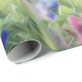 Papier Cadeau Bluebonnets en pastel (Coin rond)