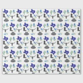 Papier Cadeau Bluebonnets Texas Flowers Fleur sauvage Aquarelle (Plat)