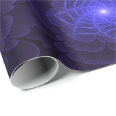 Papier Cadeau BlueLotus Fractal Flower Wrapping Paper (Coin rond)