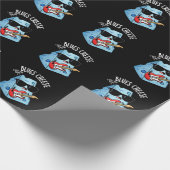 Papier Cadeau Blues Fromage drôle Nourriture Pun Dark BG (Coin)