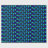 Papier Cadeau Blues motif Abstrait (Plat)