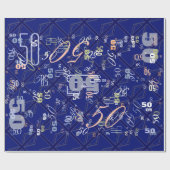 Papier Cadeau Blues pour un drapeau britannique Union Jack (Plat)