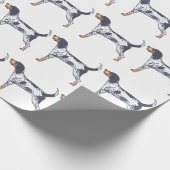 Papier Cadeau Bluetick Coonhound (Coin)