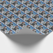 Papier Cadeau Bluetick Coonhound Dog Winter Wonderland Noël (Coin)