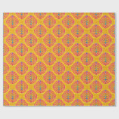 Papier Cadeau Blume des Lebens - nahtlos - or (Plat)