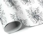 Papier Cadeau Blume Tangle Art, gezeichnet -  (Coin rond)