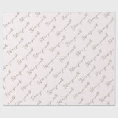 Papier Cadeau Blush & Gold avant de marcher Mariage (Plat)