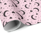 Papier Cadeau blush moon magic wrapping paper (Coin rond)