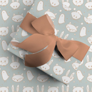 Papier Cadeau Blush Woodland Créatures Motif  
