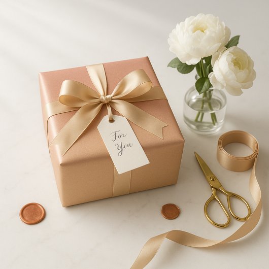 Papier Cadeau Blushing Gold Luxe Ombre