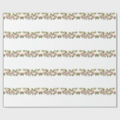Papier Cadeau Blushing Ivory Peach Rose (Plat)