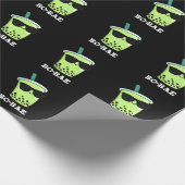 Papier Cadeau Bo-bae Funny Boba Tea Pun Dark BG (Coin)