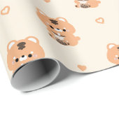 Papier Cadeau Boba Tiger (Coin rond)