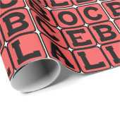 Papier Cadeau Bocce Ball, Jeu De Pelouse (Coin rond)