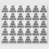 Papier Cadeau Bodybuilder de travail dur (Plat)