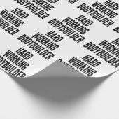Papier Cadeau Bodybuilder de travail dur (Coin)