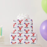 Papier Cadeau Bodybuilder Père Noël Funny Christmas Wrapper Papi<br><div class="desc">Papier d'enveloppement de Noël amusant avec Bodybuilder Santa Claus avec Cadeaux de Noël Cartoon Collection - ou Choisissez / Ajouter Votre Unique Texte / Nom / Couleur - Faites votre cadeau spécial - Redimensionnez et déplacez ou ajoutez des éléments / du texte avec outil de personnalisation! Peinture et design par...</div>