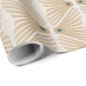 Papier Cadeau bogues Art Déco pastel (Coin rond)