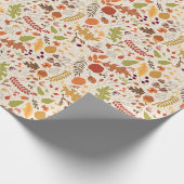 Papier Cadeau Bohème séché Rustique Floral Automne Falls Mariage (Coin)