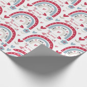 Papier Cadeau Boho Bainbow Valentine's Day Motif (Coin)