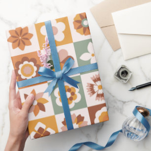 Papier Cadeau Boho Bloque Floral