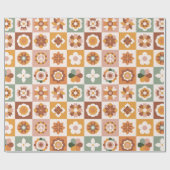 Papier Cadeau Boho Bloque Floral (Plat)