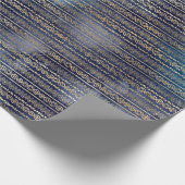 Papier Cadeau Boho Blue Gold (Coin)