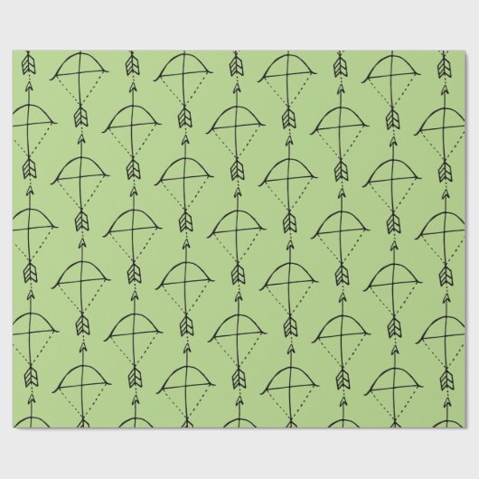 Papier Cadeau Boho Bow Doodle (Plat)