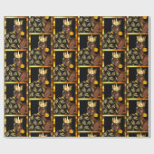 Papier Cadeau "Boho Chic avec air africain" (Plat)