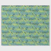 Papier Cadeau Boho Chic Cute Funky Halftone Grunge (Plat)