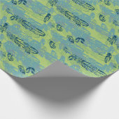 Papier Cadeau Boho Chic Cute Funky Halftone Grunge (Coin)